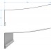 Универсальный околооконный профиль 89/254 мм, миндаль