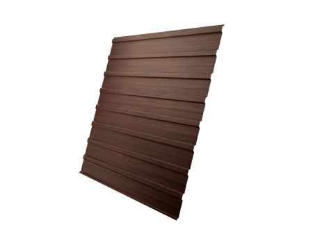 Профнастил С10A 0,45 Print Elite Choco Wood TwinColor