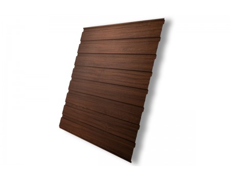 Профнастил С10B 0,45 Print Elite Choco Wood TwinColor