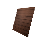 Профнастил С20A 0,45 Print Elite Choco Wood TwinColor