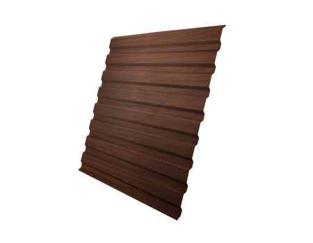 Профнастил С20A 0,45 Print Elite Choco Wood TwinColor