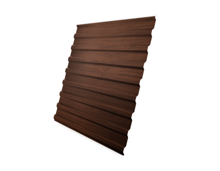 Профнастил С20B 0,45 Print Elite Choco Wood TwinColor