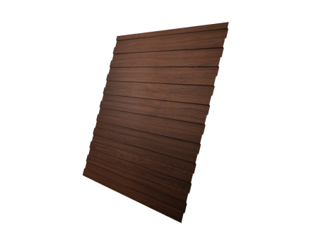 Профнастил С8A 0,45 Print Elite Choco Wood TwinColor