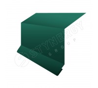 Планка примыкания в штробу 15х33х20 CORUNDUM50® RAL 6005