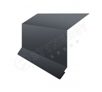 Планка примыкания в штробу 15х33х20 GRAPHITE45® RAL 7024