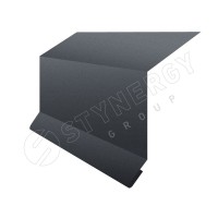 Планка примыкания в штробу 15х33х20 GRAPHITE45® RAL 7024