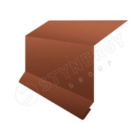 Планка примыкания в штробу 15х33х20 CORUNDUM50® матовый RAL 8004